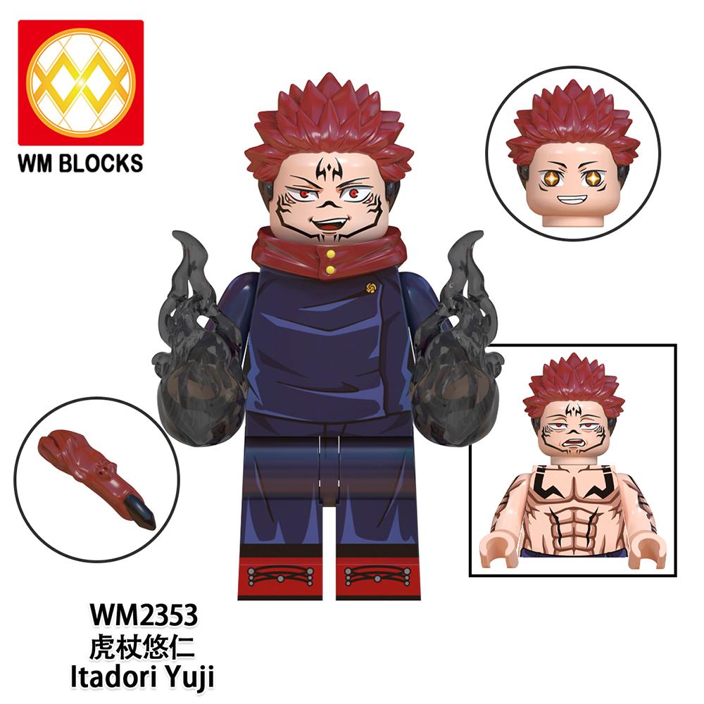 Jujutsu Kaisen Mini Figure Brick Set – All Character Assembly Toy, Anime Building Block Collectible Gift for Fans