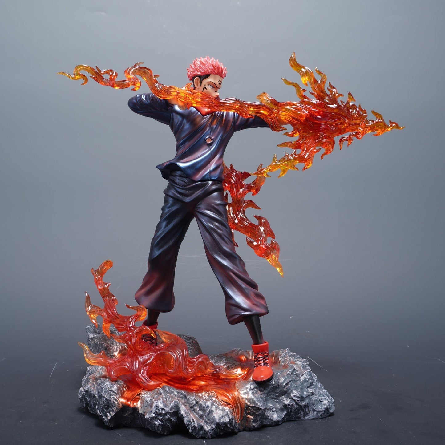 Jujutsu Kaisen King of Curses 30CM Figure – Ryomen Sukuna Anime Statue, Cursed Spirit Collectible Model Gift for JJK Fans