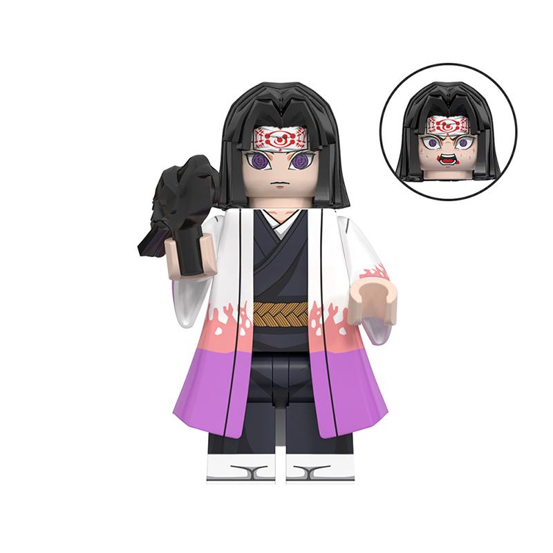 Demon Slayer: Kimetsu no Yaiba Mini Building Block Figure Set – Tanjiro, Akaza, Kokushibo Block Toy Figures