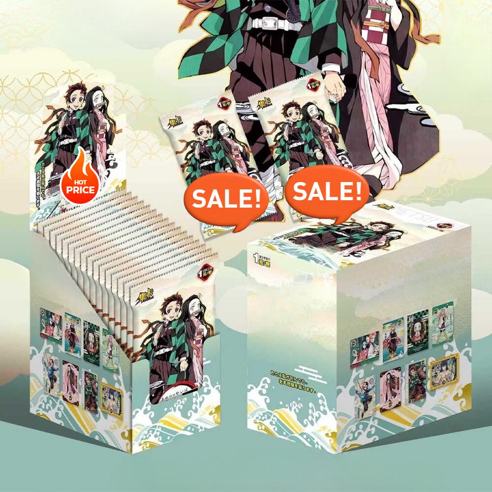 Demon Slayer Tanjiro Kamado Holographic Collectible Card Packs– Colorful Anime Character Trading Card