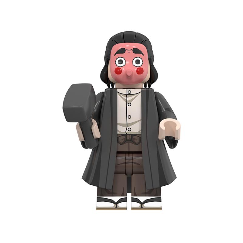 Demon Slayer: Kimetsu no Yaiba Mini Building Block Figure Set – Tanjiro, Akaza, Kokushibo Block Toy Figures
