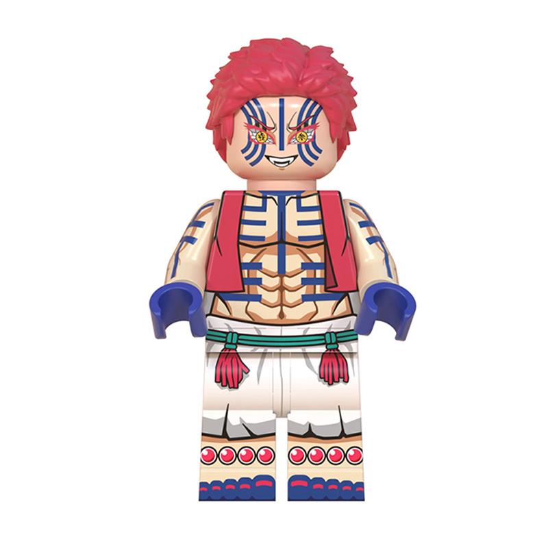 Demon Slayer: Kimetsu no Yaiba Mini Building Block Figure Set – Tanjiro, Akaza, Kokushibo Building Block Toy Figures