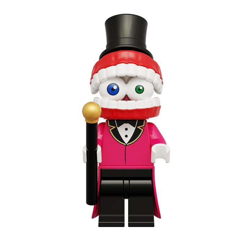 Digital Circus Inspired Brick Figures – Cute Pomni & Anon Mini Doll Building Figurines