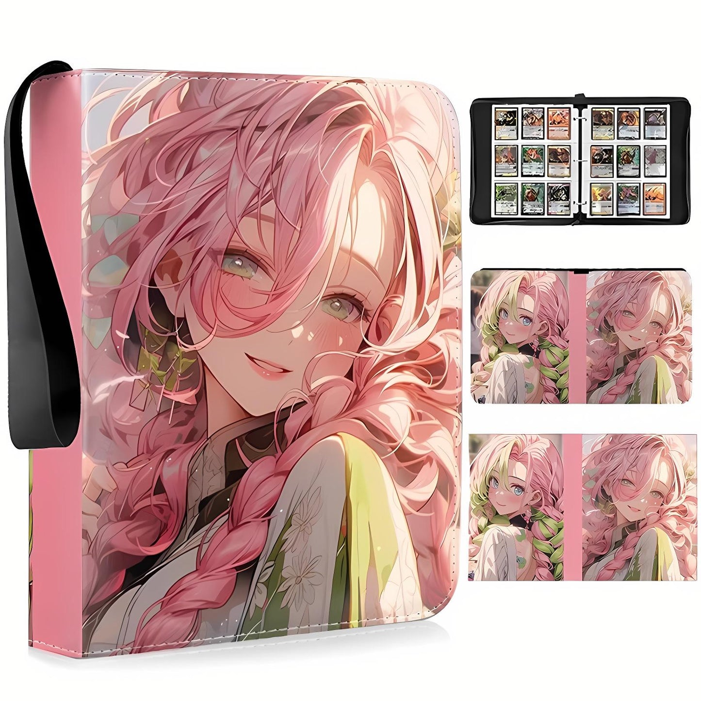 Demon Slayer Card Album – 9-Pocket Large Capacity Card Binder, Anime Trading Card Collector’s Book with Removable Pages