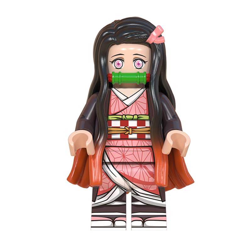 Demon Slayer: Kimetsu no Yaiba Mini Building Block Figure Set – Tanjiro, Akaza, Kokushibo Building Block Toy Figures