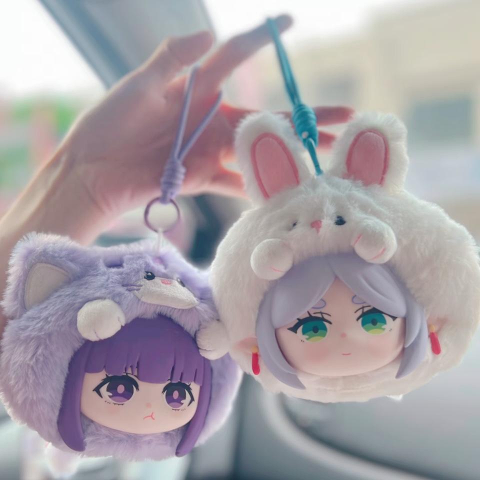 Frieren Inspired Animal Party Plush Mystery Box – Cute Anime Mini Keychain Figures for Backpack, Desk, or Gift Collection