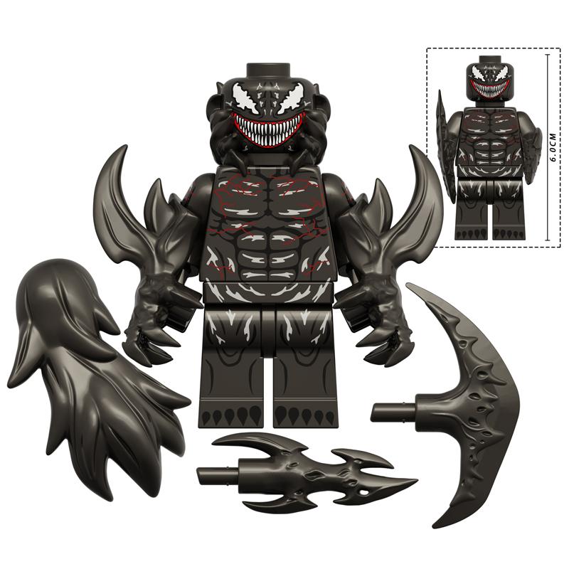 Symbiote Hero Brick Figure Set – Dark Serum Collectible Building Toy, Anime Style Figurines