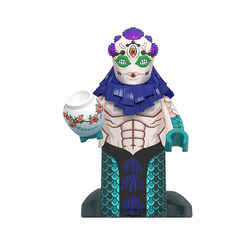 Demon Slayer: Kimetsu no Yaiba Mini Building Block Figure Set – Tanjiro, Akaza, Kokushibo Block Toy Figures