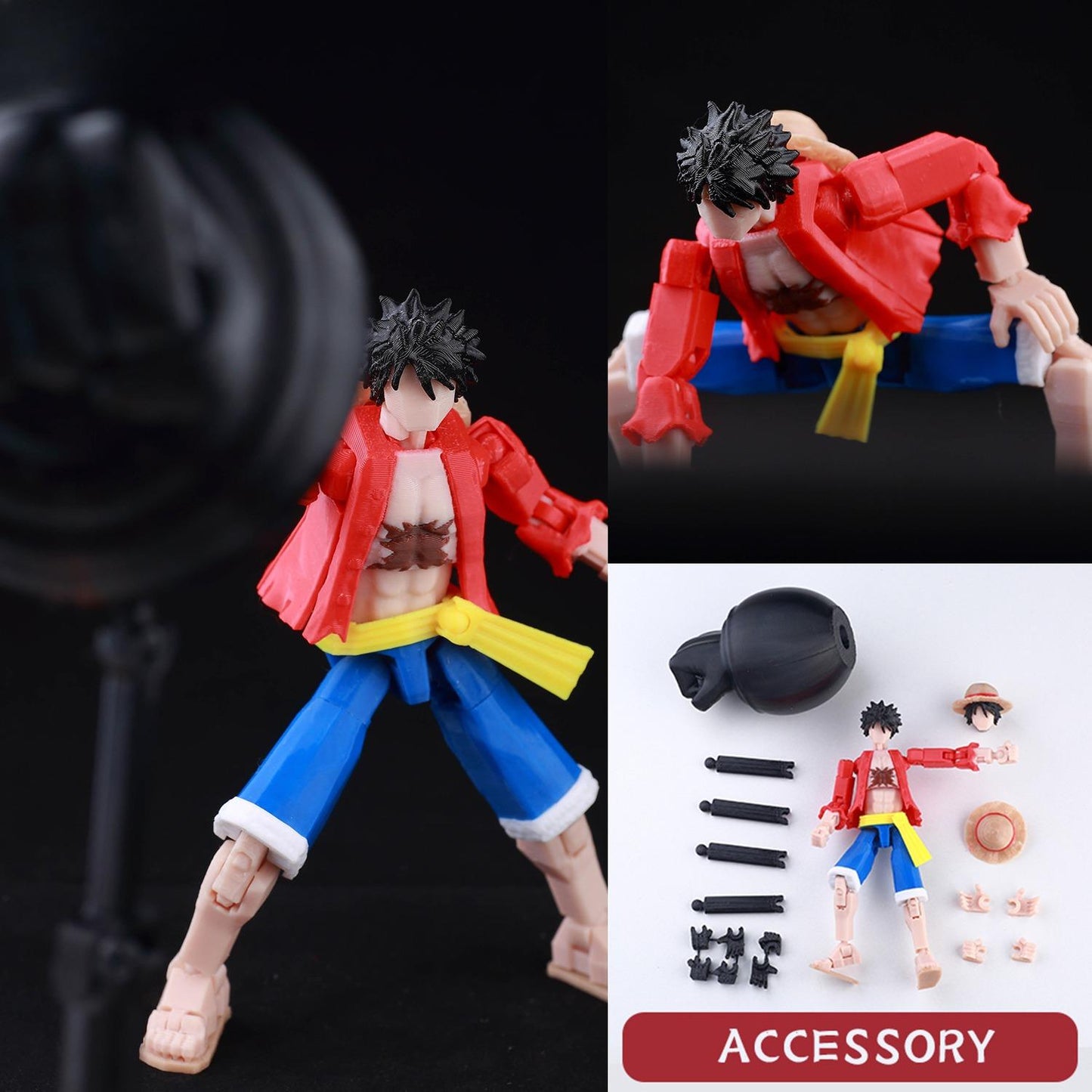 3D Printed Multi-Jointed Action Figure – Demon SlayerTanjiro Inspired Poseable Anime Model, Movable Collectible Gift