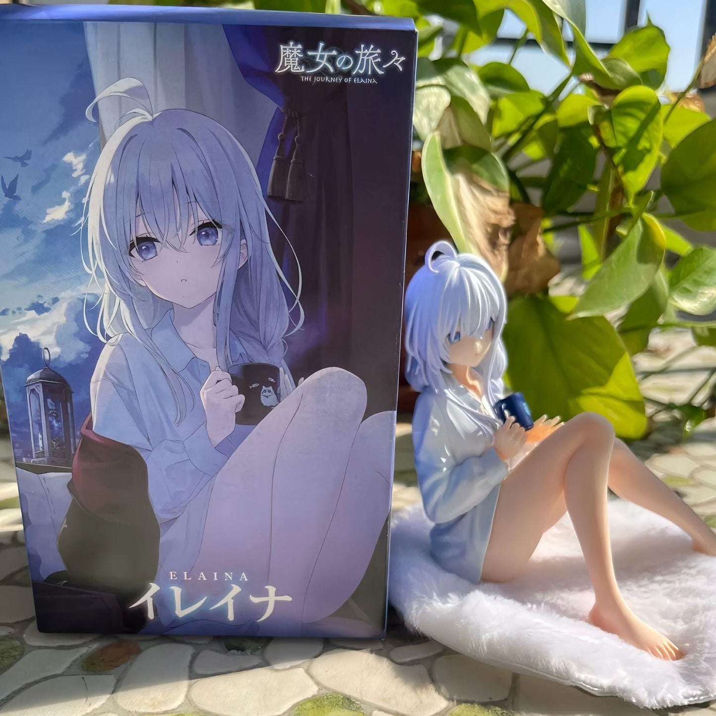 Wandering Witch Sitting Sorceress GK Elaina Figure – Premium Resin Anime-Style Collectible Statue, Fantasy Magic Girl Gift Decor for Fans