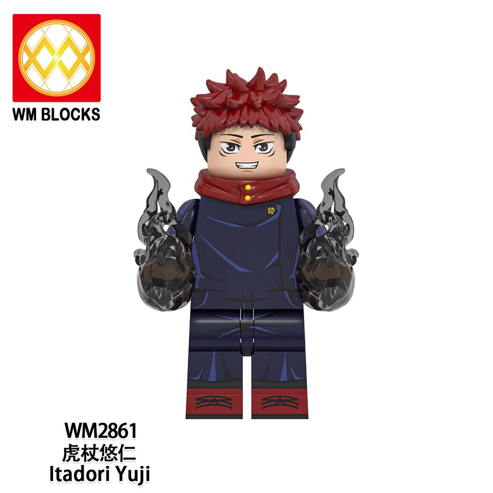Jujutsu Kaisen Mini Figure Brick Set – All Character Assembly Toy, Anime Building Block Collectible Gift for Fans