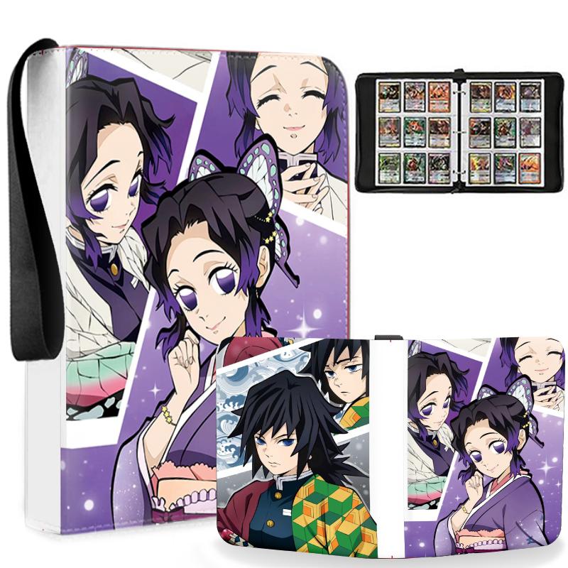 Demon Slayer Card Album – 9-Pocket Large Capacity Card Binder, Anime Trading Card Collector’s Book with Removable Pages