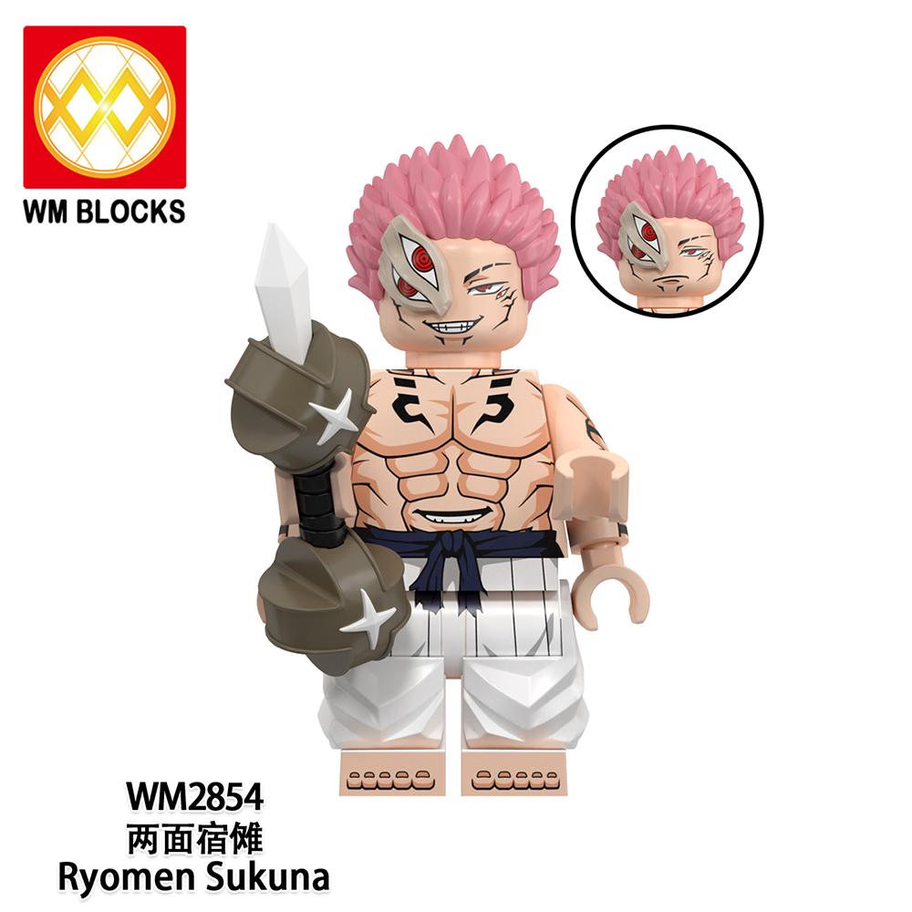 Jujutsu Kaisen Mini Figure Brick Set – All Character Assembly Toy, Anime Building Block Collectible Gift for Fans