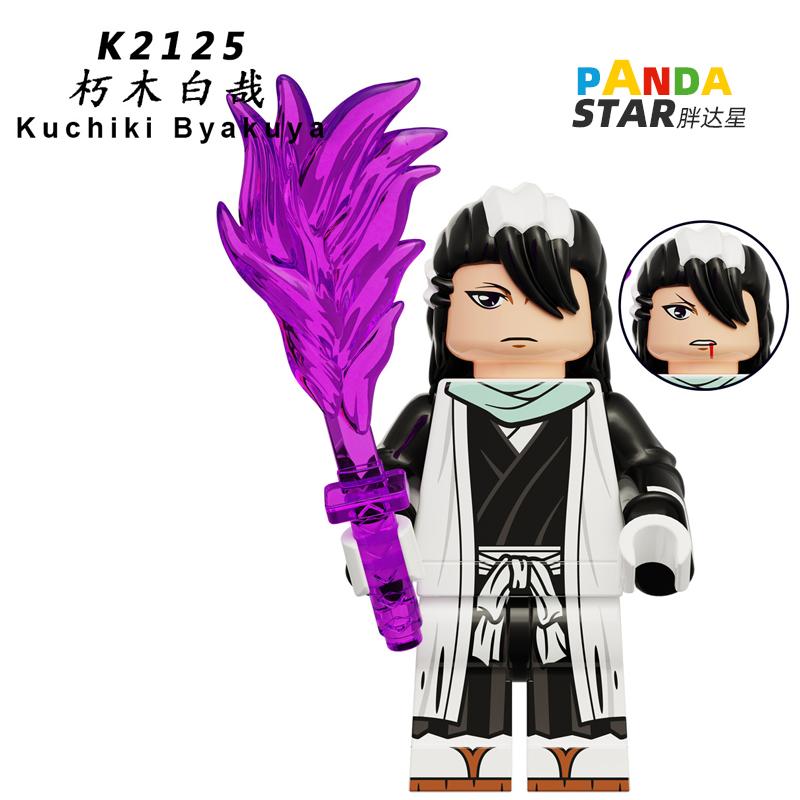 Ichigo Kurosaki Bleach Soul Reaper Inspired Brick Figure – Orange-Haired Swordsman Mini Toy Compatible with Major Blocks