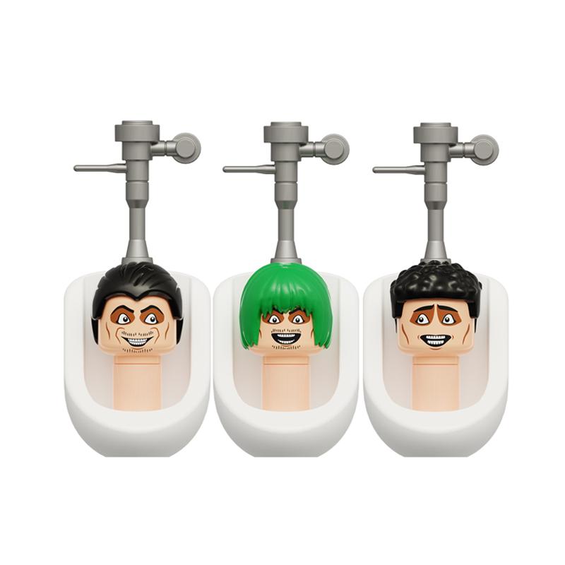 Toilet Man vs Camera Man Mini Figure Set – Titan Speaker Man & TV Man Building Block Toy, Assembly Collectible Model