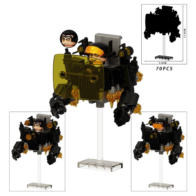 Toilet Man vs Camera Man Mini Figure Set – Titan Speaker Man & TV Man Building Block Toy, Assembly Collectible Model
