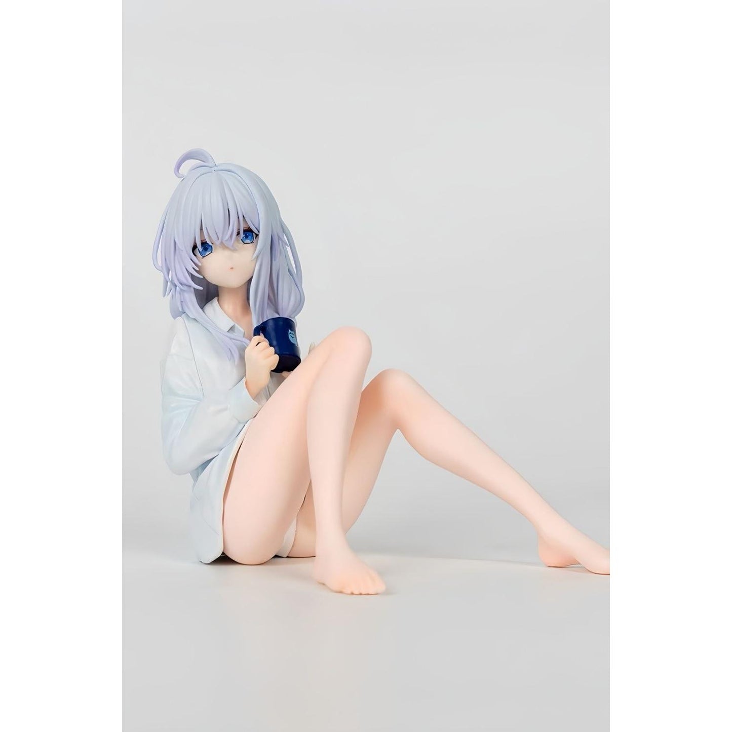 Wandering Witch Sitting Sorceress GK Elaina Figure – Premium Resin Anime-Style Collectible Statue, Fantasy Magic Girl Gift Decor for Fans