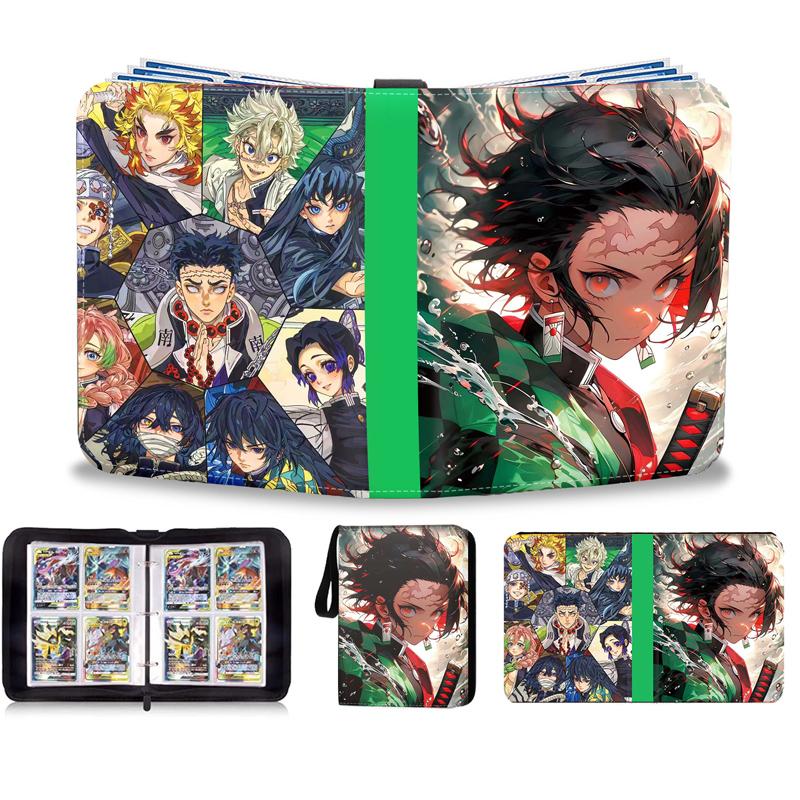 Demon Slayer Card Album – 9-Pocket Large Capacity Card Binder, Anime Trading Card Collector’s Book with Removable Pages