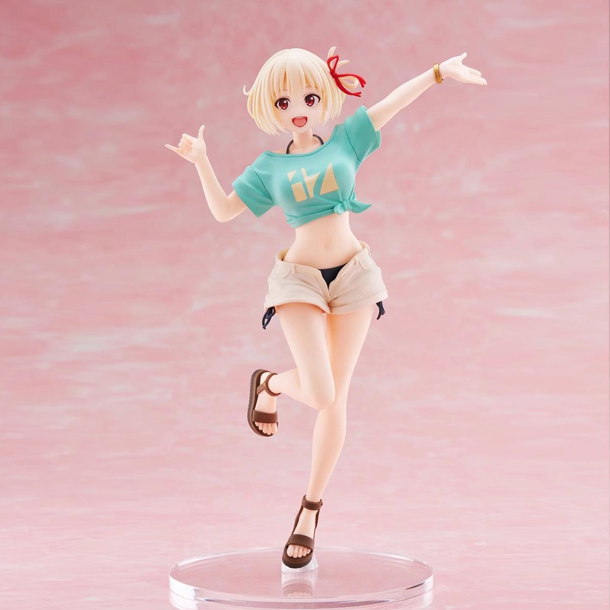 Lycoris Recoil Chisato Nishikigi Hawaiian Ver. Figure – Tropical Outfit Anime Statue Gift for Fans and Collectors