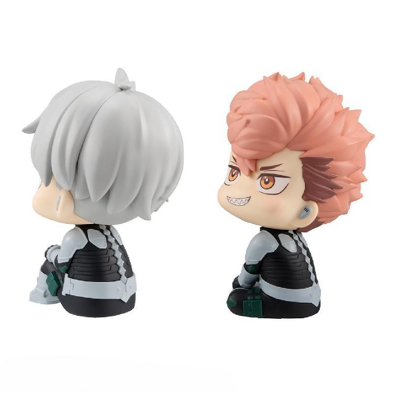 Kaiju No 8 Inspired Ichikawa Reno & Iharu Furuhashi Chibi Figures – Mini Anime Collectible Statues – Cute Gift for Manga Fans