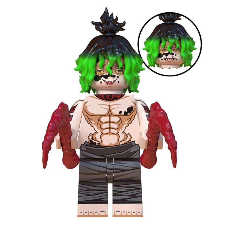 Demon Slayer: Kimetsu no Yaiba Mini Building Block Figure Set – Tanjiro, Akaza, Kokushibo Block Toy Figures