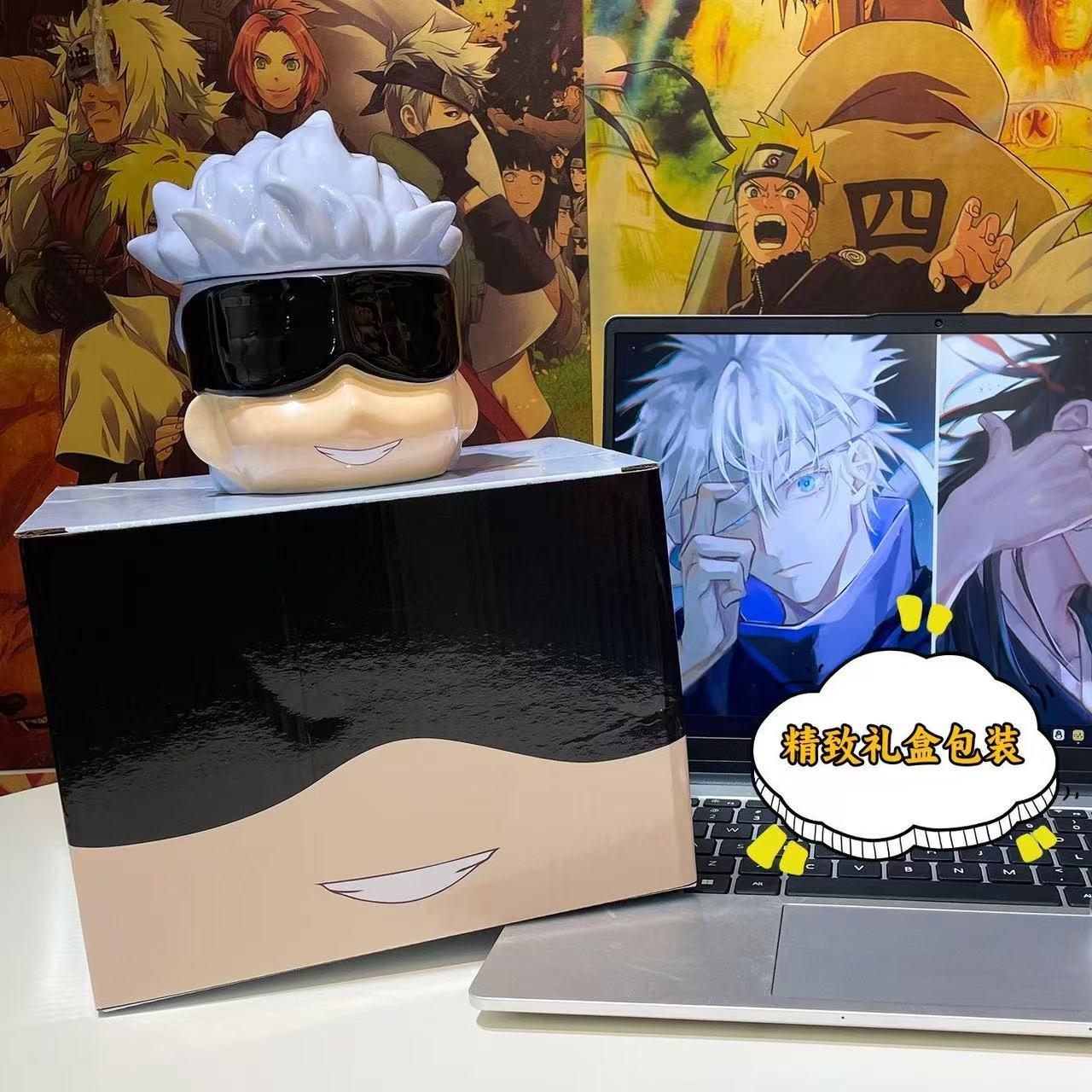 Jujutsu Kaisen Gojo Satoru & Suguru Geto Hand-Painted Ceramic Mug – Anime Coffee Cup, Collectible Gift for Fans