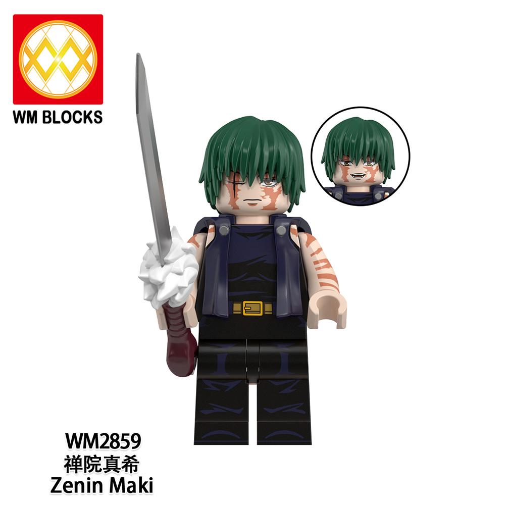 Jujutsu Kaisen Mini Figure Brick Set – All Character Assembly Toy, Anime Building Block Collectible Gift for Fans