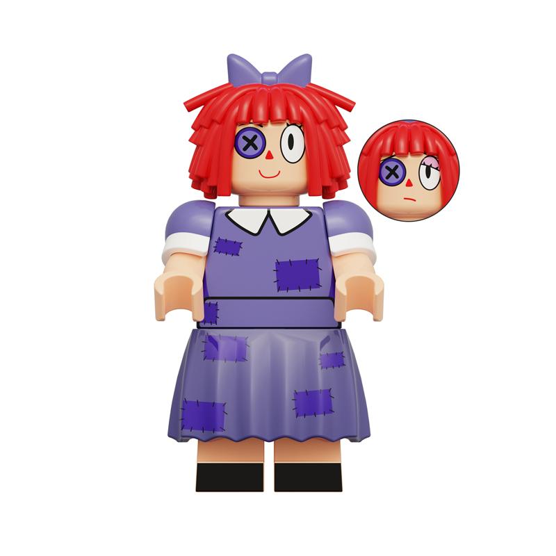 Digital Circus Inspired Brick Figures – Cute Pomni & Anon Mini Doll Building Figurines