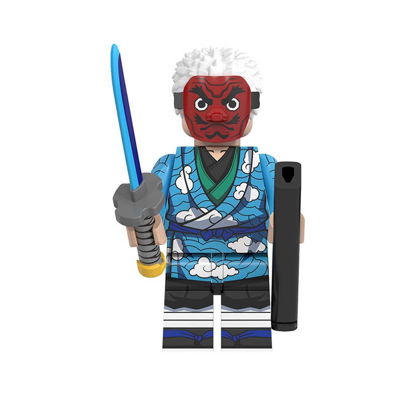 Demon Slayer: Kimetsu no Yaiba Mini Building Block Figure Set – Tanjiro, Akaza, Kokushibo Building Block Toy Figures