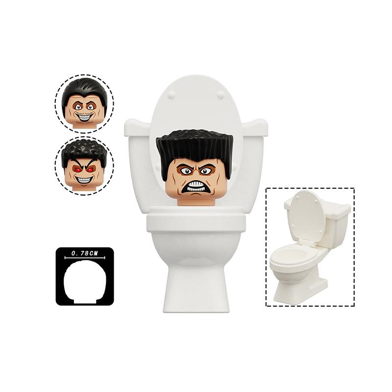 Toilet Man vs Camera Man Mini Figure Set – Titan Speaker Man & TV Man Building Block Toy, Assembly Collectible Model