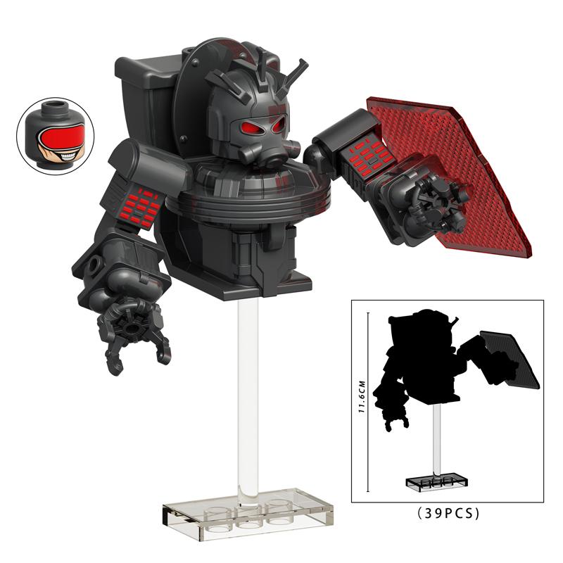 Toilet Man vs Camera Man Mini Figure Set – Titan Speaker Man & TV Man Building Block Toy, Assembly Collectible Model