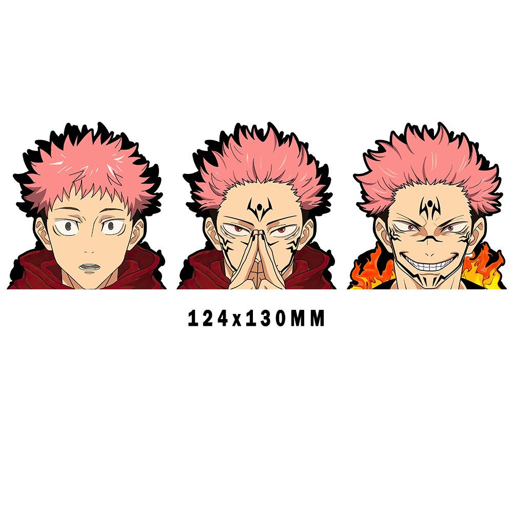 Jujutsu Kaisen Satoru Gojo 3D Gradient Sticker – Anime Holographic Decal for Car, Phone & Creative Gifts