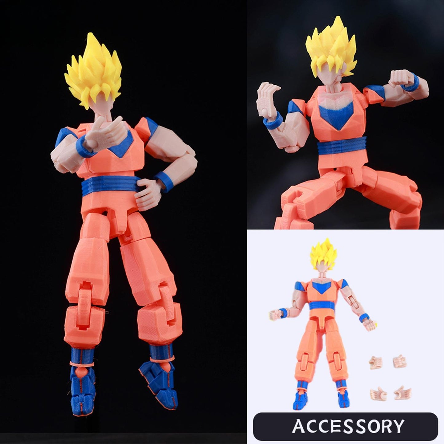 3D Printed Multi-Jointed Action Figure – Demon SlayerTanjiro Inspired Poseable Anime Model, Movable Collectible Gift