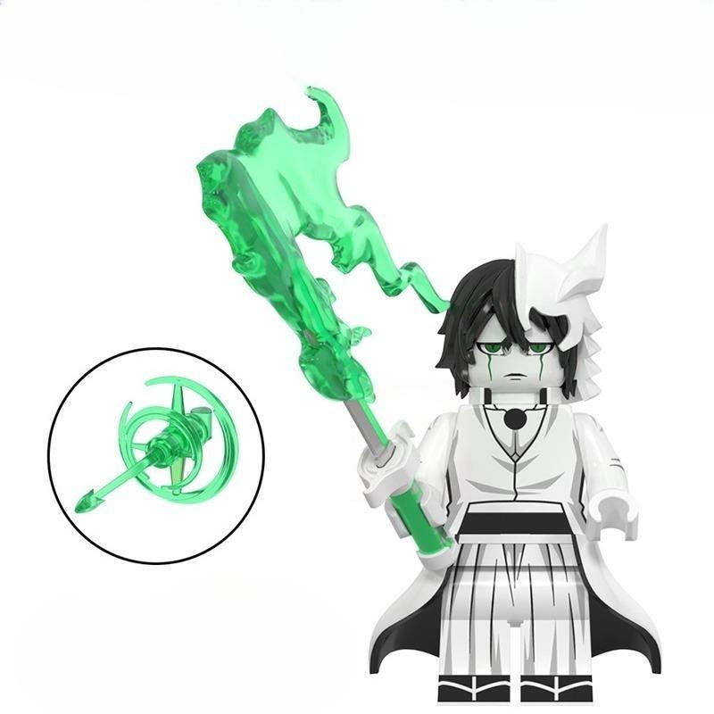 Ichigo Kurosaki Bleach Soul Reaper Inspired Brick Figure – Orange-Haired Swordsman Mini Toy Compatible with Major Blocks