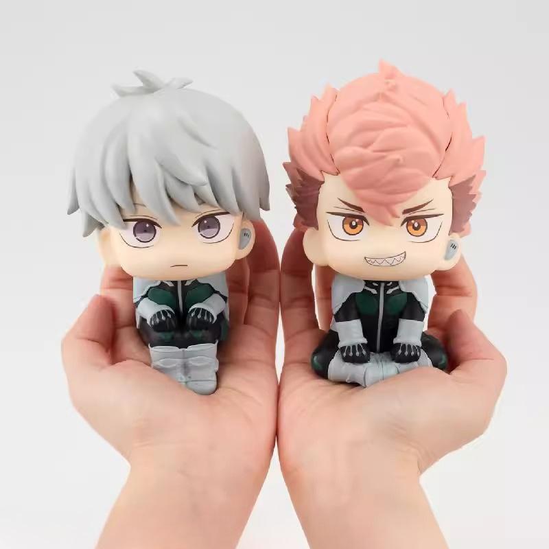 Kaiju No 8 Inspired Ichikawa Reno & Iharu Furuhashi Chibi Figures – Mini Anime Collectible Statues – Cute Gift for Manga Fans