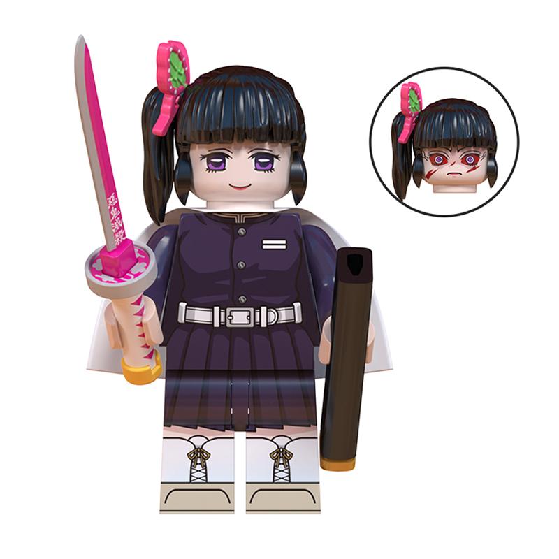 Demon Slayer: Kimetsu no Yaiba Mini Building Block Figure Set – Tanjiro, Akaza, Kokushibo Building Block Toy Figures