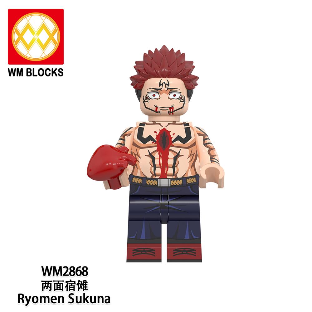 Jujutsu Kaisen Mini Figure Brick Set – All Character Assembly Toy, Anime Building Block Collectible Gift for Fans
