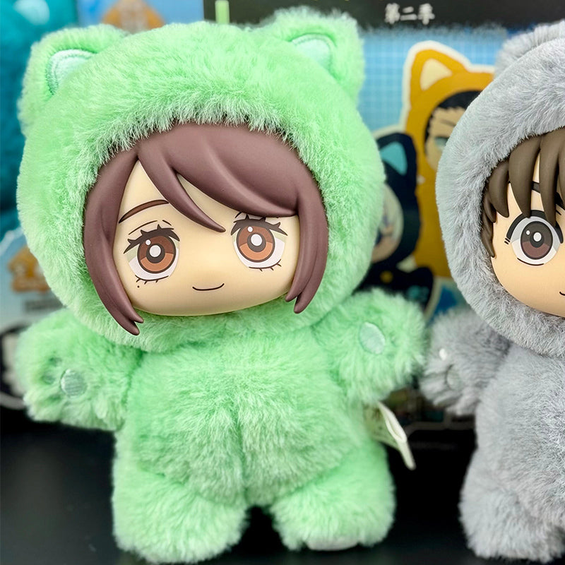 JJK Cat Jujubu Doll Plush Blind Box-Gojo Satoru Nanami HaiBara Shoko Mystery Box for Anime
