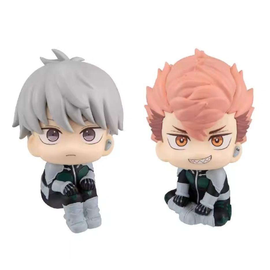 Kaiju No 8 Inspired Ichikawa Reno & Iharu Furuhashi Chibi Figures – Mini Anime Collectible Statues – Cute Gift for Manga Fans