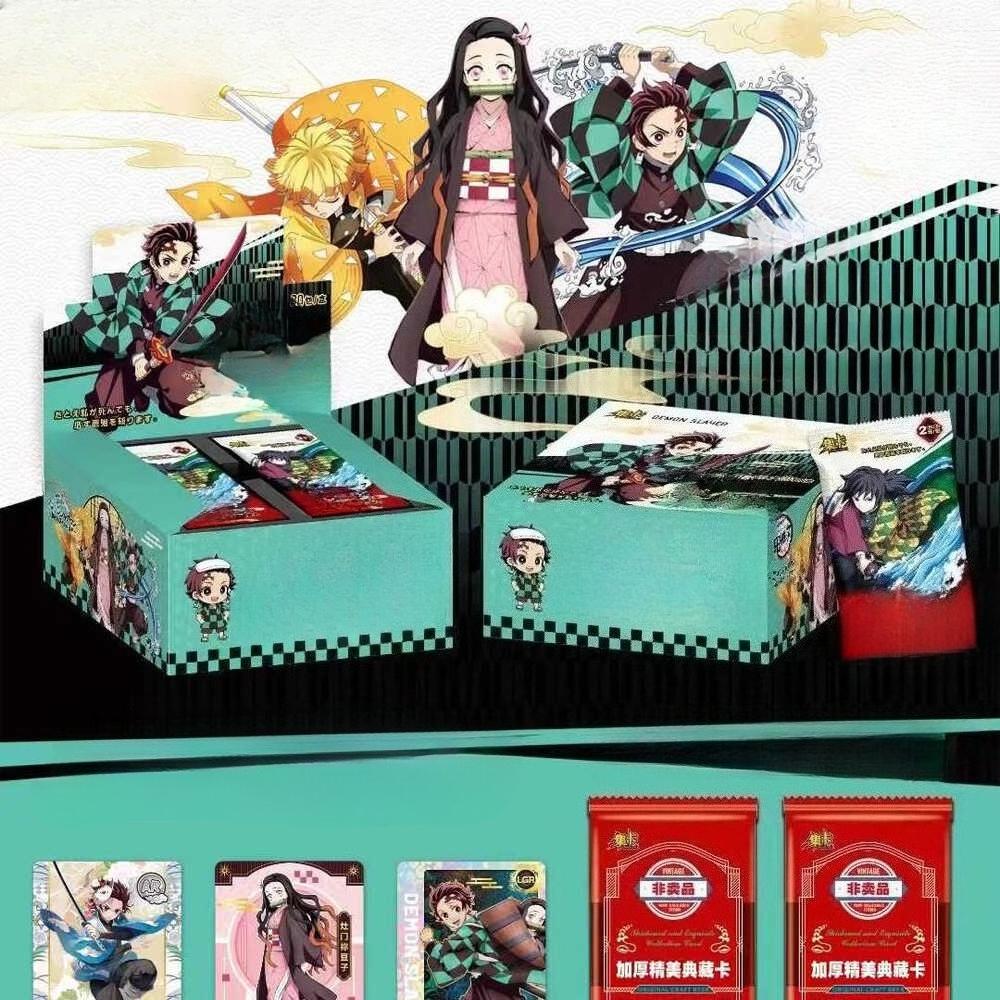 Demon Slayer Tanjiro Kamado Holographic Collectible Card Packs– Colorful Anime Character Trading Card