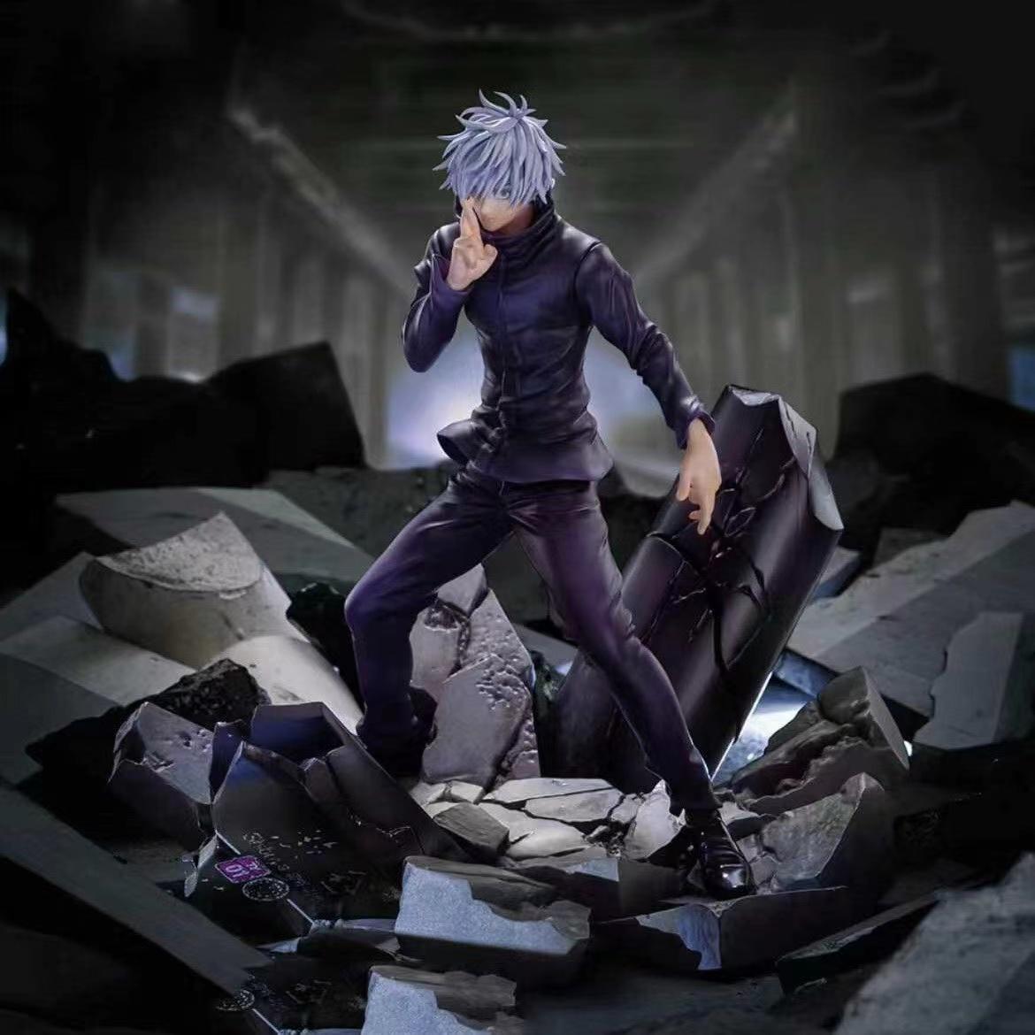 Jujutsu Kaisen Blind Box Figure – Gojo Satoru, Suguru Geto, Yuji Itadori, Yuta Okkotsu Mystery Box with Free Random Stickers & Keychain, Perfect Gift for JJK Fans