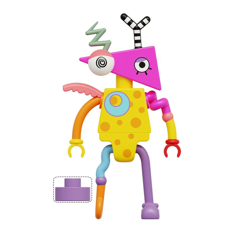 Digital Circus Inspired Brick Figures – Cute Pomni & Anon Mini Doll Building Figurines