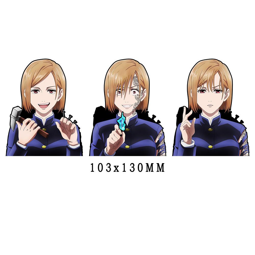 Jujutsu Kaisen Satoru Gojo 3D Gradient Sticker – Anime Holographic Decal for Car, Phone & Creative Gifts