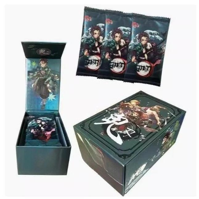 Demon Slayer Tanjiro Kamado Holographic Collectible Card Packs– Colorful Anime Character Trading Card
