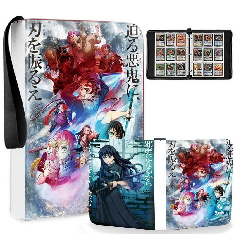 Demon Slayer Card Album – 9-Pocket Large Capacity Card Binder, Anime Trading Card Collector’s Book with Removable Pages