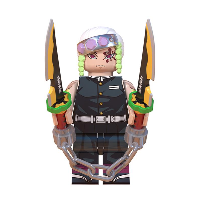 Demon Slayer: Kimetsu no Yaiba Mini Building Block Figure Set – Tanjiro, Akaza, Kokushibo Building Block Toy Figures
