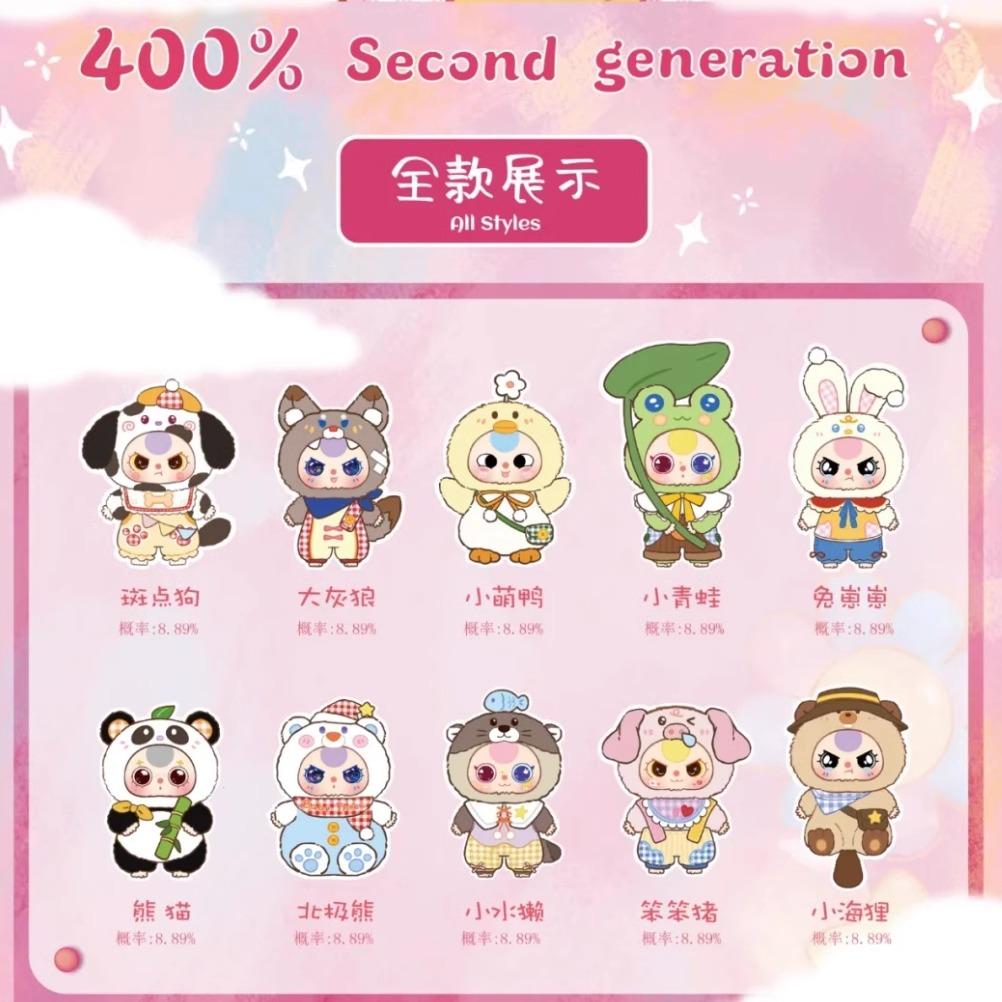Babythree 400% V2 Plush Blind Box Series – Cute Designer Mystery Toy Collectible for Trendy Fans