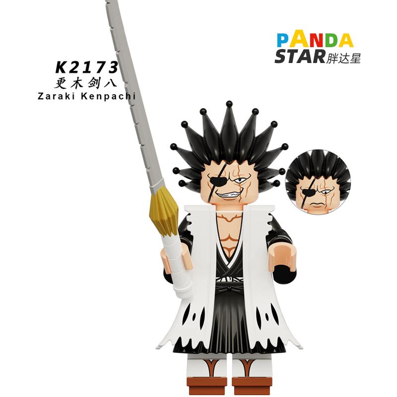 Ichigo Kurosaki Bleach Soul Reaper Inspired Brick Figure – Orange-Haired Swordsman Mini Toy Compatible with Major Blocks