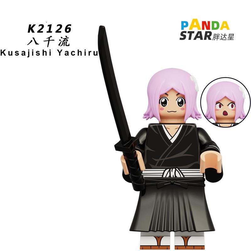 Ichigo Kurosaki Bleach Soul Reaper Inspired Brick Figure – Orange-Haired Swordsman Mini Toy Compatible with Major Blocks