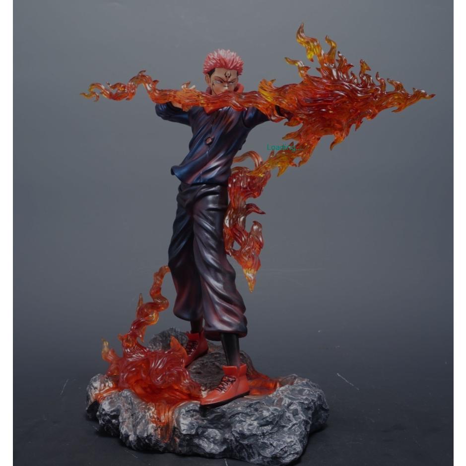 Jujutsu Kaisen King of Curses 30CM Figure – Ryomen Sukuna Anime Statue, Cursed Spirit Collectible Model Gift for JJK Fans